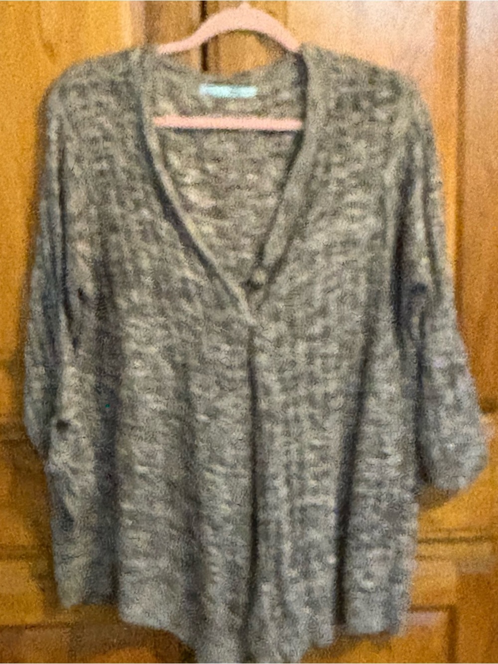 Maurice's Open Front Cardigan Heather gray/green XXL NWOT